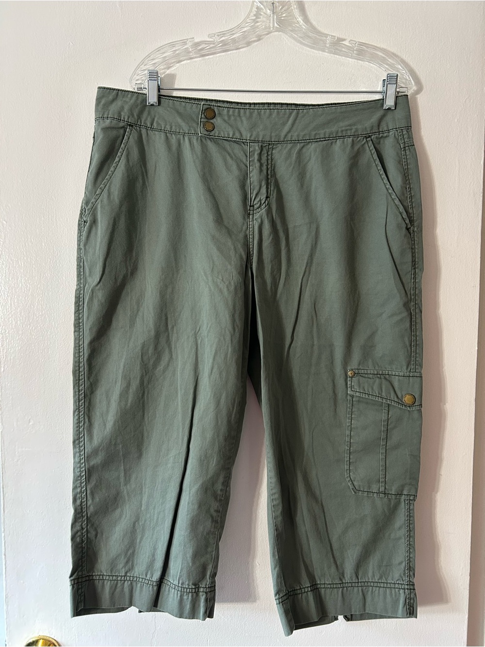 Y2K 2000s Cargo Capris GreenPants